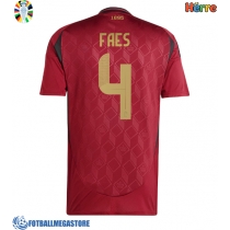 Fotballdrakt Herre Belgia Wout Faes #4 Hjemmedrakt EM 2024 Kortermet